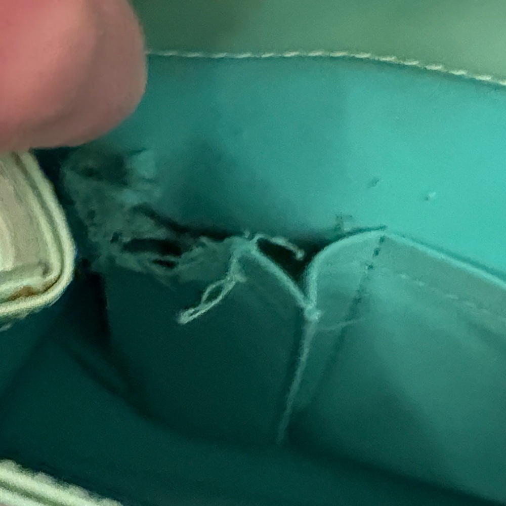 Authentic 1998 Louis Vuitton Vernis Biscayne Bay Bag in Peppermint - Picture 10 of 16
